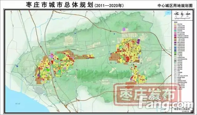 国务院办公厅批准枣庄市城市总体规划 多幅规划图呈现