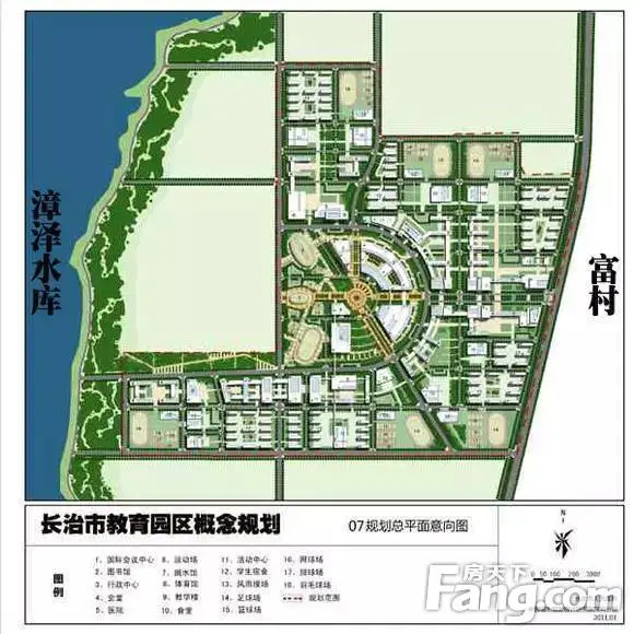 长治大学城( 园区)规划图!