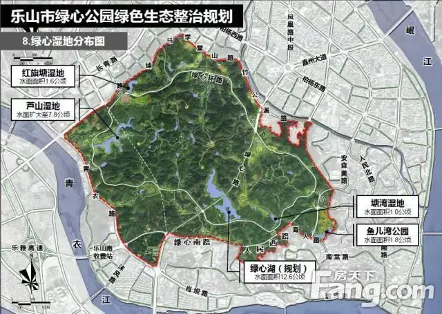 乐山住建权威发布:绿心公园生态整治即将启动,未来的绿心将是什么样?