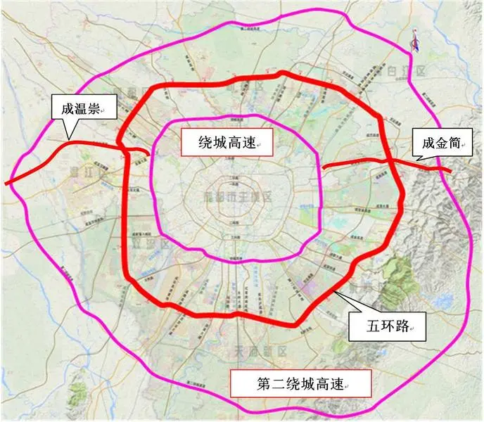 成都唱起五环之歌142公里串联6大中心城区