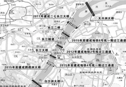 堤角至工业大道过长江通道(地铁20号线共用通道)2座过江通道建设