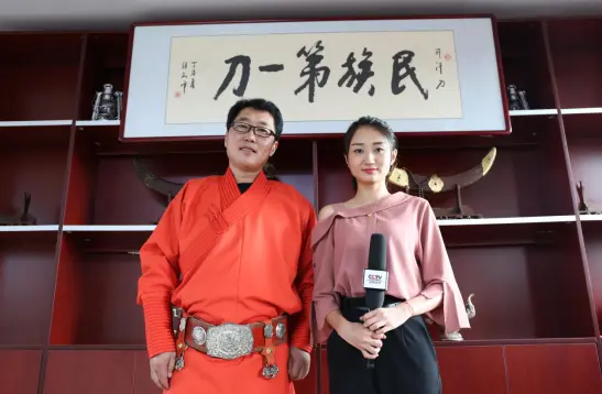 可汗刀走进央视 吹响民族号角