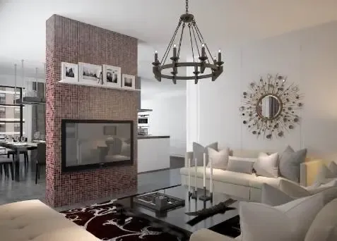 新房装修客厅假墙隔断这样设计好看又实用太聪明了